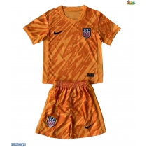 Forente Stater Keeper Bortedraktsett Barn Copa America 2024 Kortermet (+ Korte bukser)